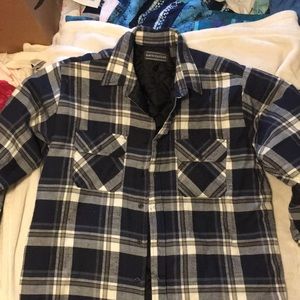 Quilted flannel shirt
